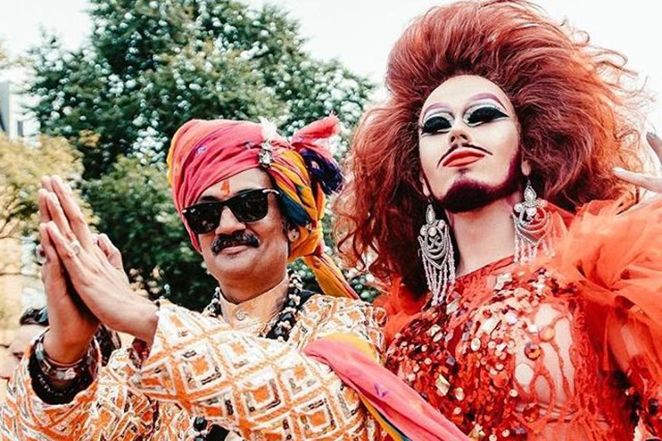 Prince Manvendra Singh Gohil at Amsterdam Pride, shared in 2018